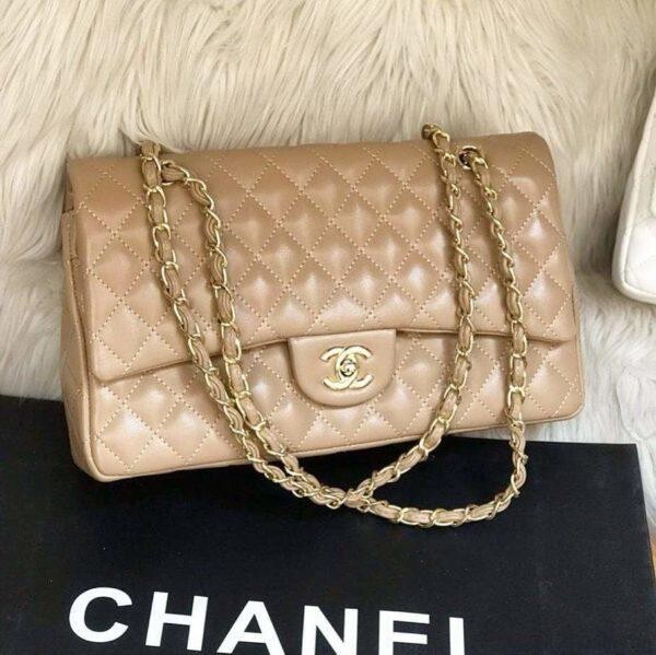 Chanel Jumbo Tan Colour Sling Bag