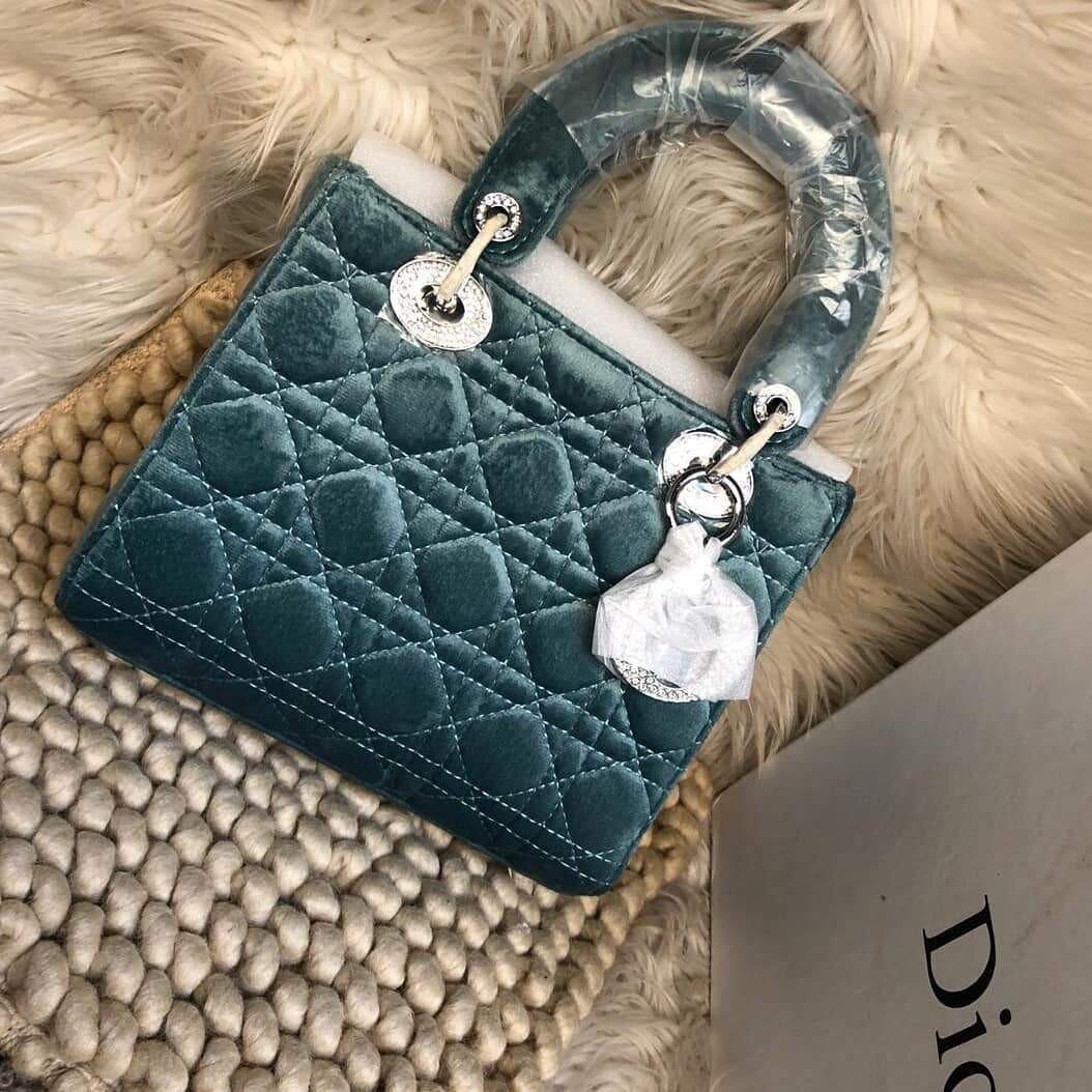 Dior Turquoise Blue Colour Mini Hand Bag