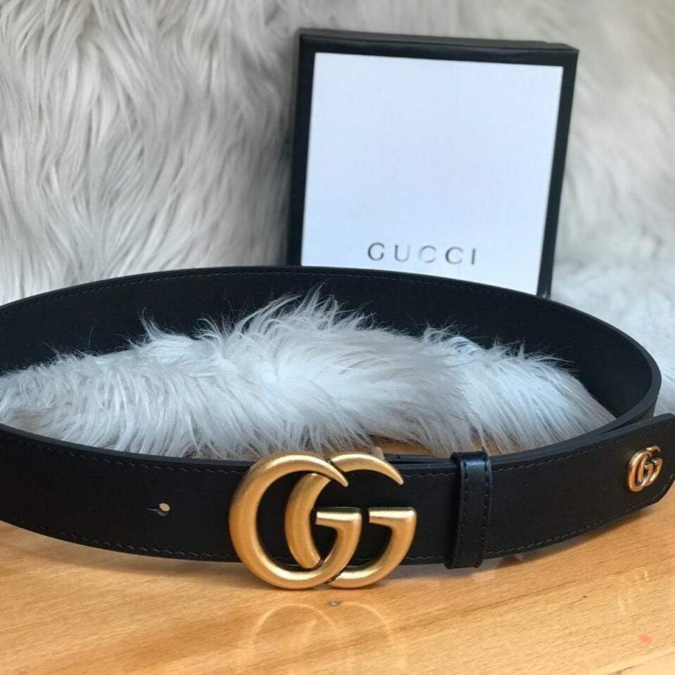 Gucci GG Black Ladies Belt
