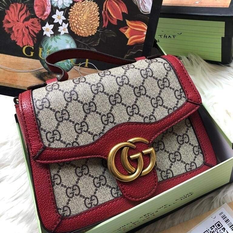 Gucci Marmont Crossbody Red Color Sling Bag