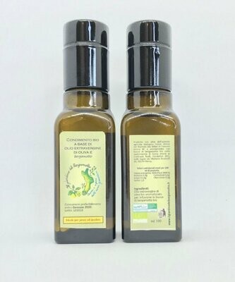 Condimento bio all'olio extra vergine di oliva al bergamotto (100ml)