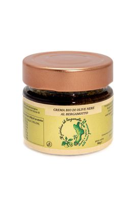 Crema bio di olive nere al bergamotto