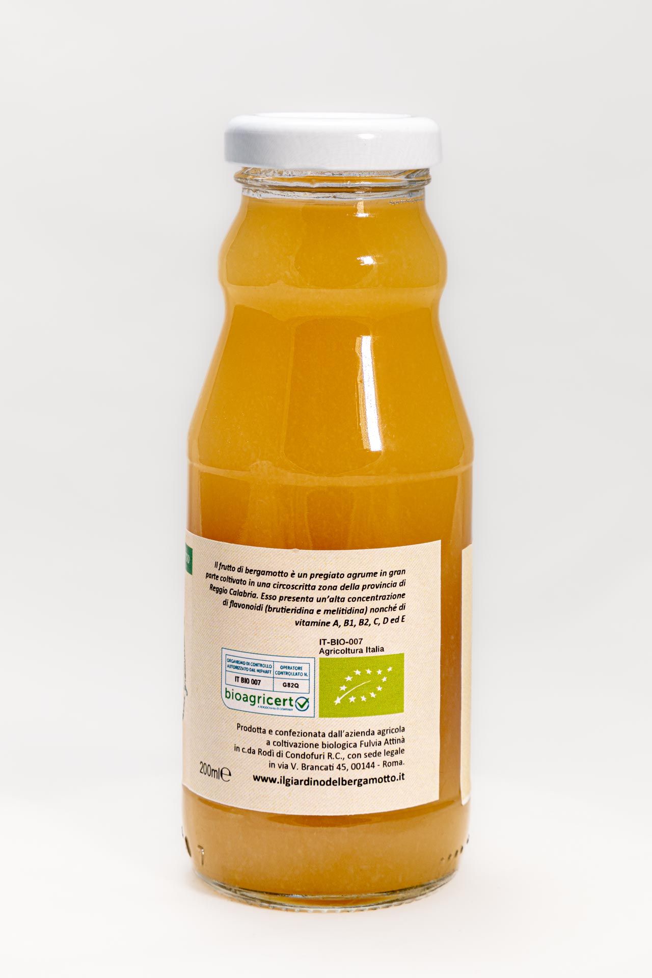 Succo bio di bergamotto