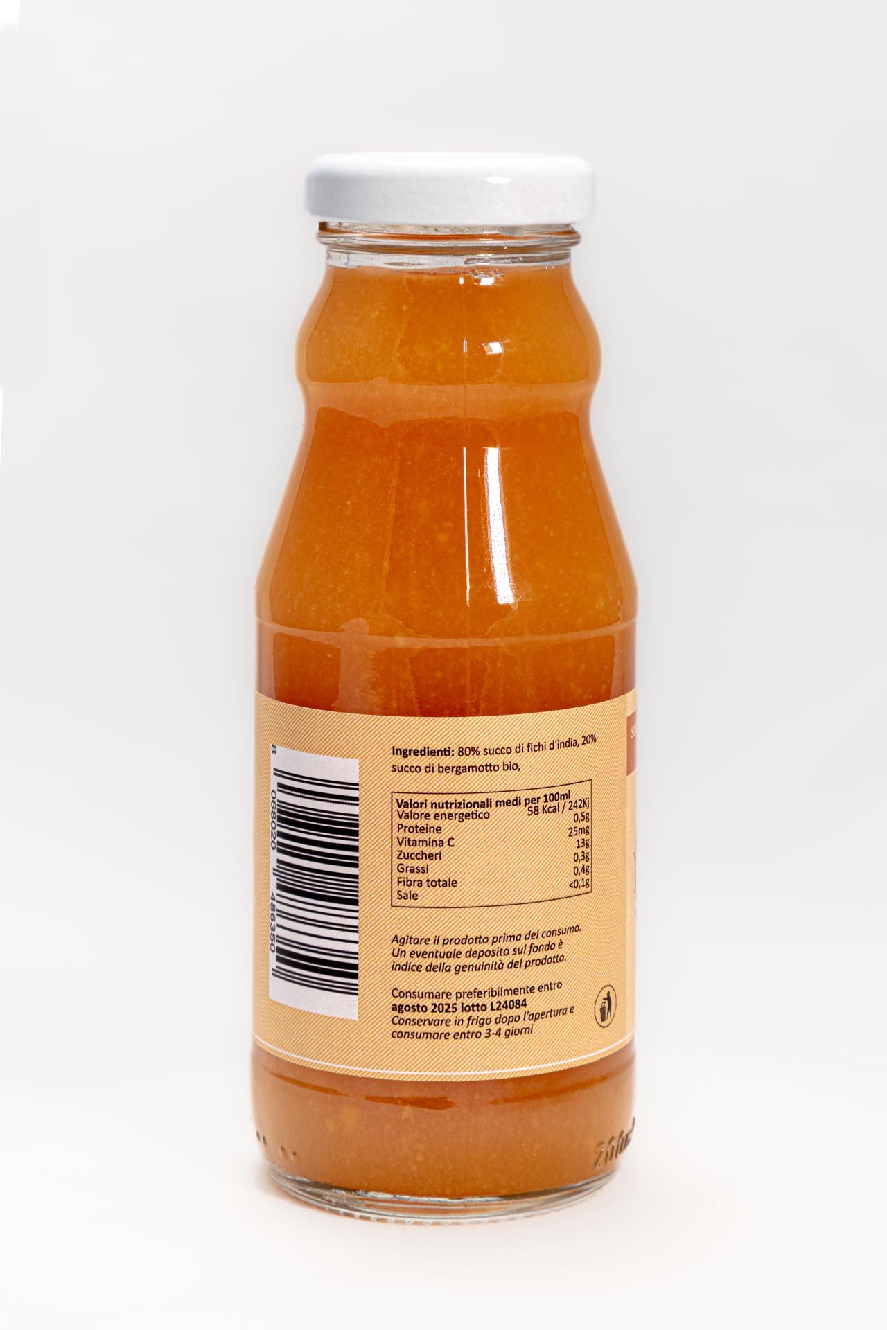 Succo bio di Fico d'india e bergamotto