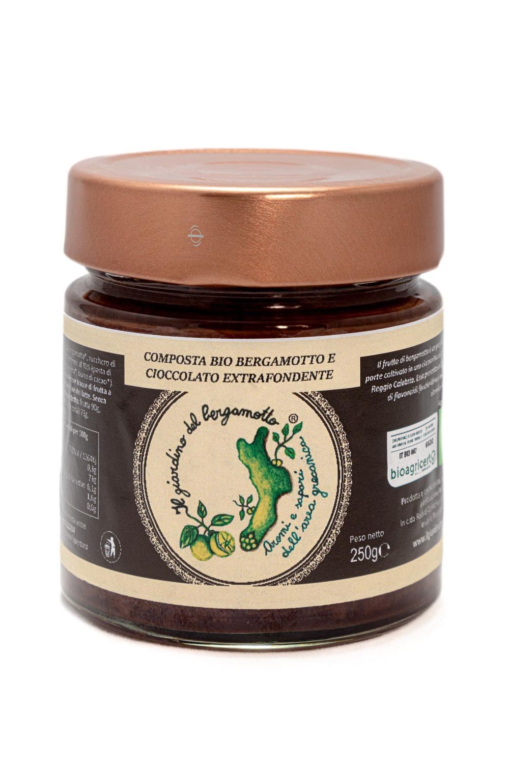 Composta bio bergamotto e cioccolato fondente