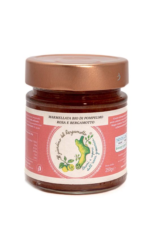 Marmellata bio di bergamotto e pompelmo rosa