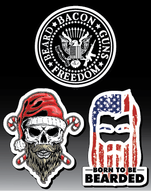 Bearded Stickers Stocking Stuffer