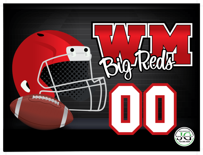 WM Midget Football Yard Sign