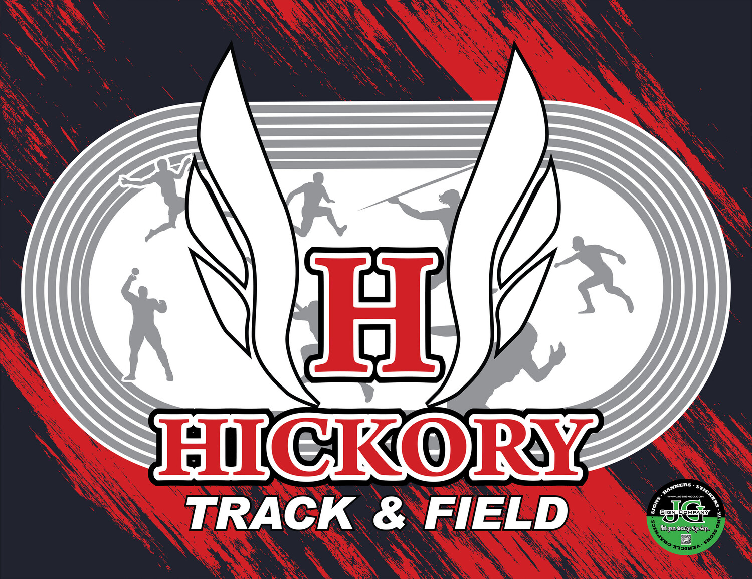 Hickory Track and Field Yard Signs