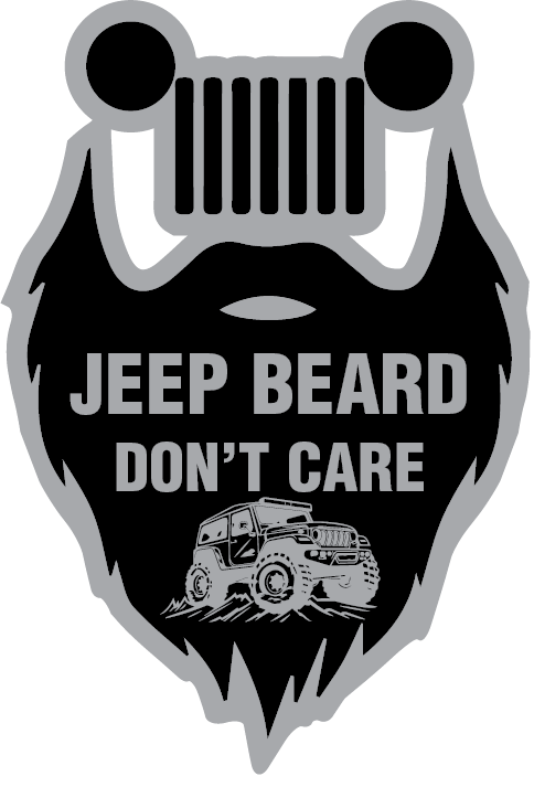 Jeep Beard Sticker