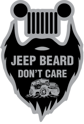 Jeep Beard Sticker