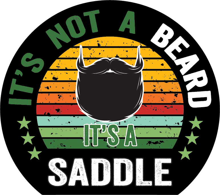 Beard Saddle Sticker