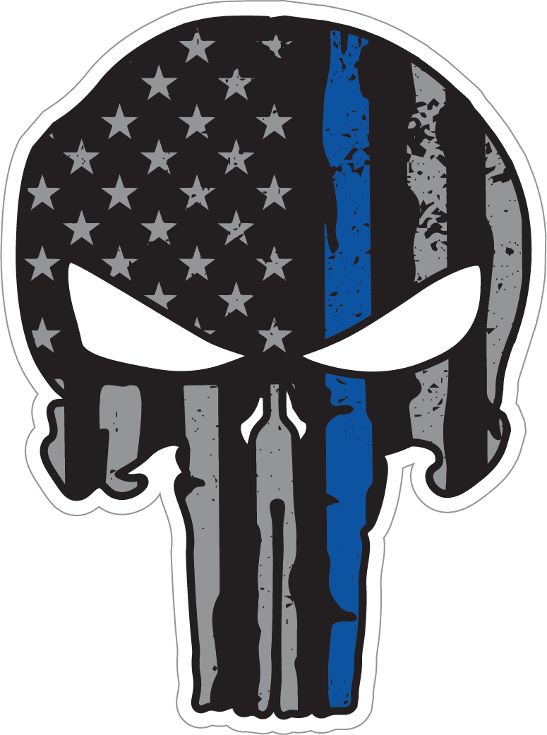 Punisher Blueline Sticker