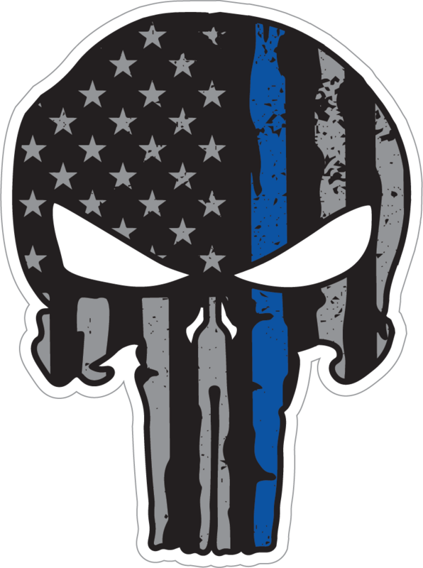 Punisher Blueline Sticker