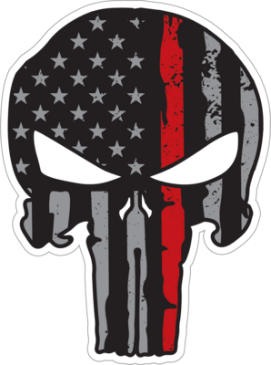 Punisher Redline Sticker