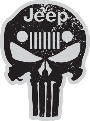 Punisher Jeep Sticker