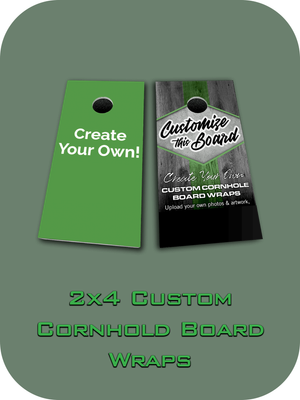 2x4 Custom Cornhold Board Wraps