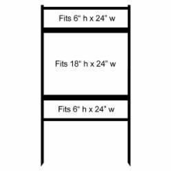 18" X 24" X 41.5" B-FRAME B-24 RIDER TOP & BOTTOM SLIDE IN
