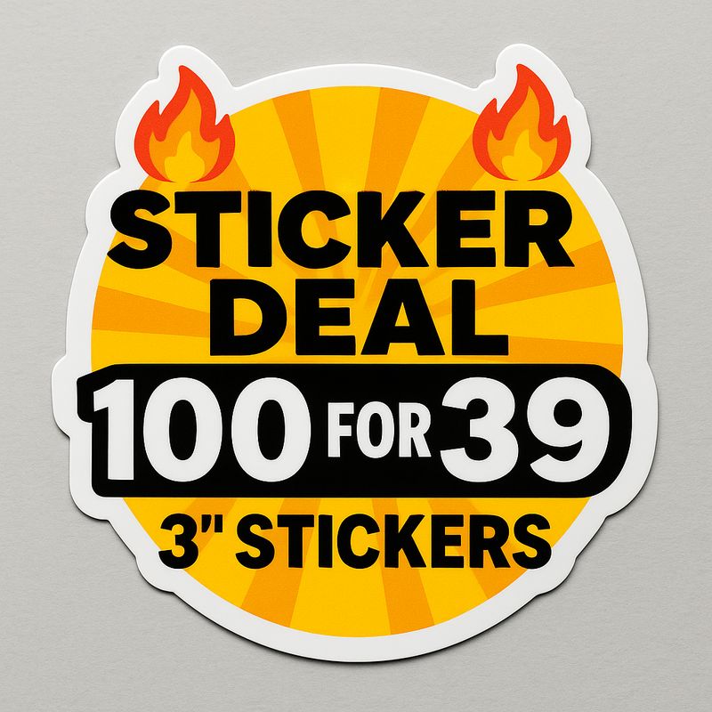 LIMITED TIME OFFER Sticker Deal!