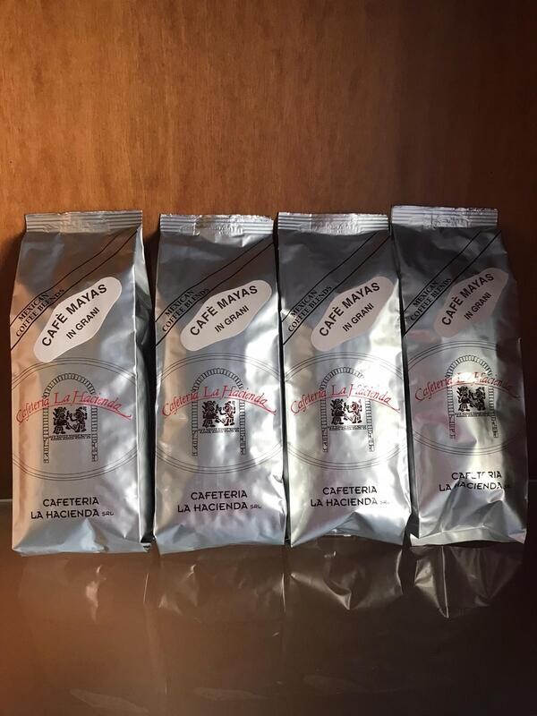CAFÉ HACIENDA - CAFFÉ D'ALTURA 4 PACCHETTI DA 250 GR. - 4 PACKETS OF 250 GR. 100% QUALITÀ ARABICA