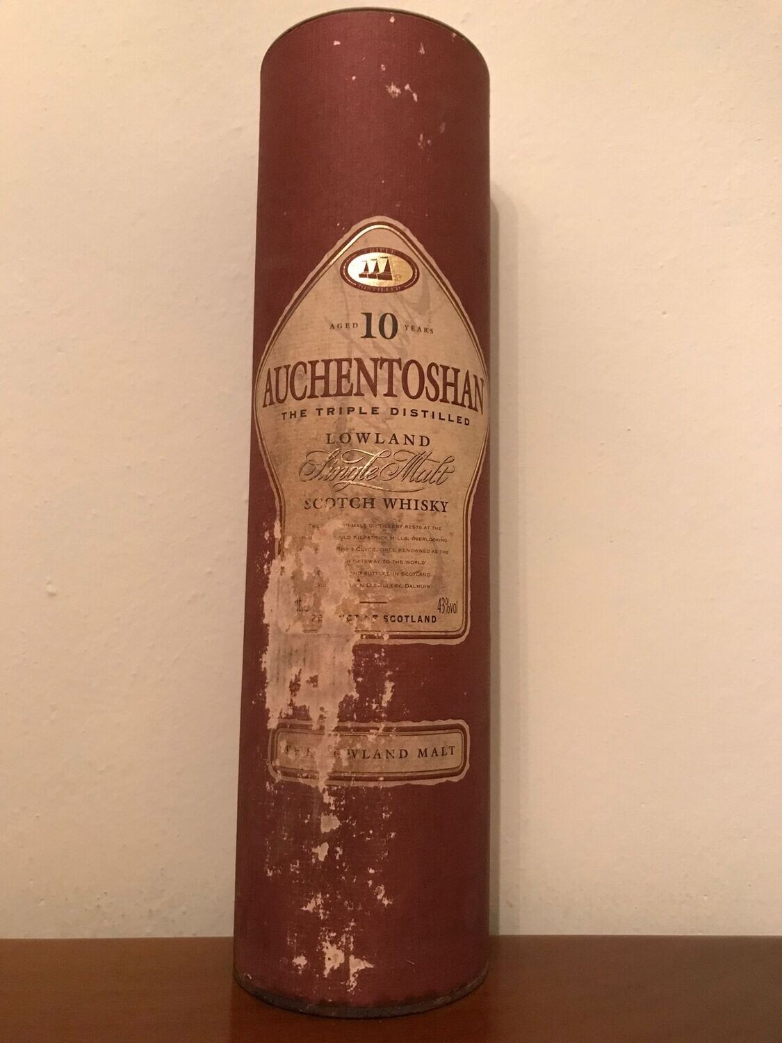 WHISKY AUCHENTOSCHAN 10 YEAR OLD-LOWLAND SINGLE MALT SCOTCH
