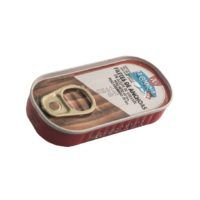 Cartone da 50 Pezzi - FILETTI DI ACCIUGHE DEL MAR CANTABRICO - Lattina da 50 GR. IN OLIO DI GIRASOLE - Box of 50 Tins - ANCHOVIES FILETS from CANTABRIC SEA - Tins of 50 gr. each in SUNFLOWER OIL