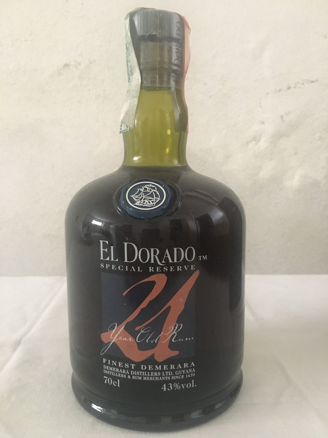 EL DORADO RUM 21 YEAR OLD SPECIAL RESERVE FINEST DEMERARA