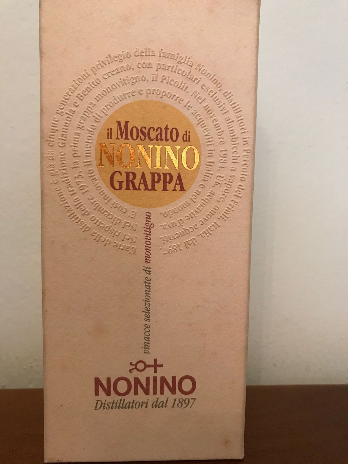 GRAPPA MONOVITIGNO MOSCATO - NONINO