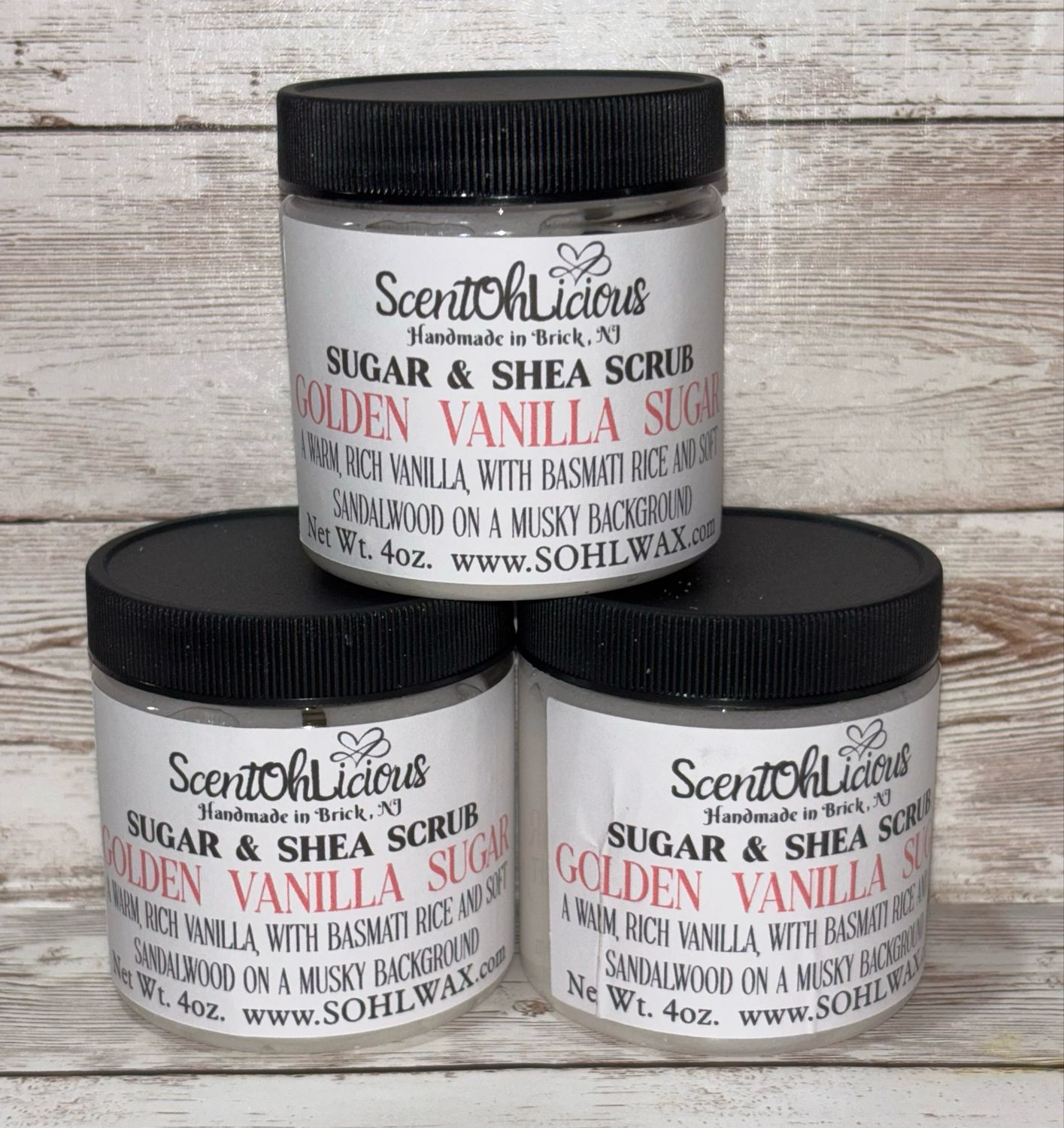 Golden Vanilla Sugar Body Scrub