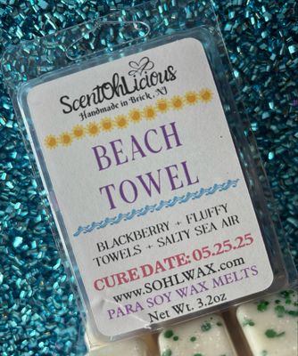 Beach Towel Clamshell Wax Melt