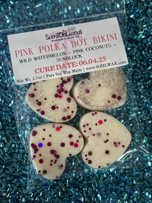 Pink Polka Dot Bikini Wax Melts