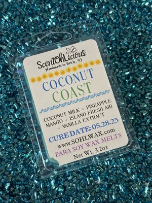 Coconut Coast Clamshell Wax Melt
