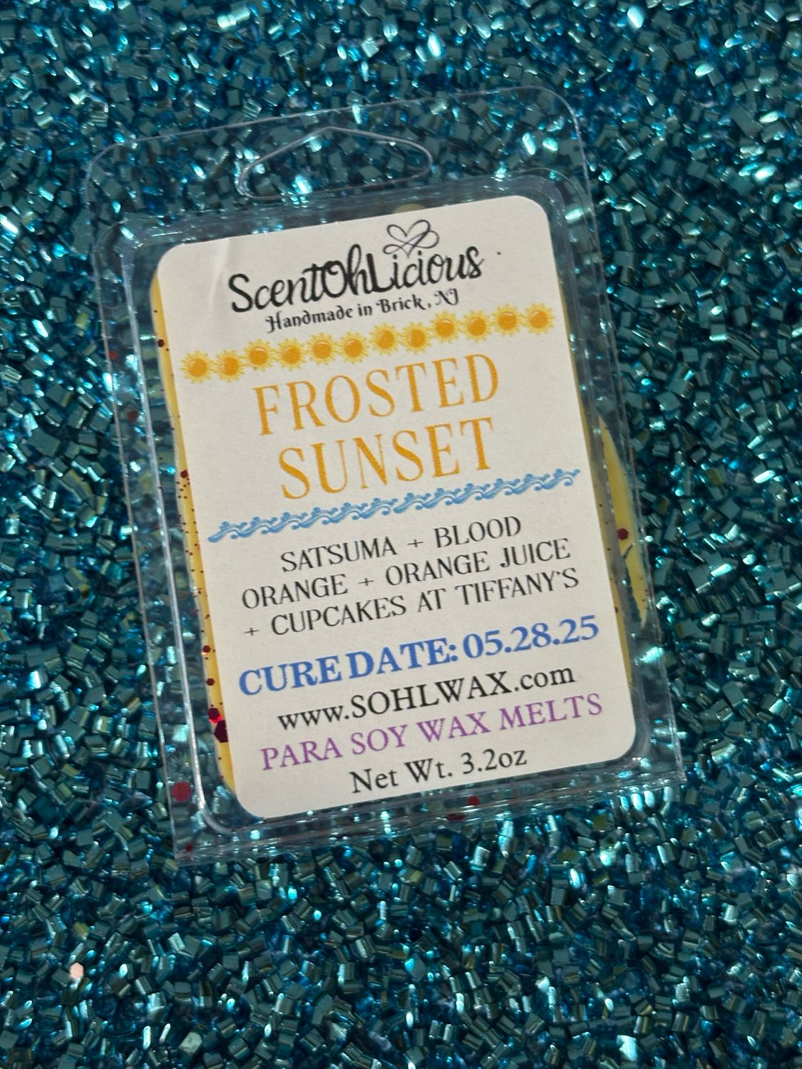 Frosted Sunset Clamshell Wax Melt