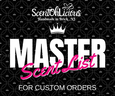 Master Scent List (Work in progress....)