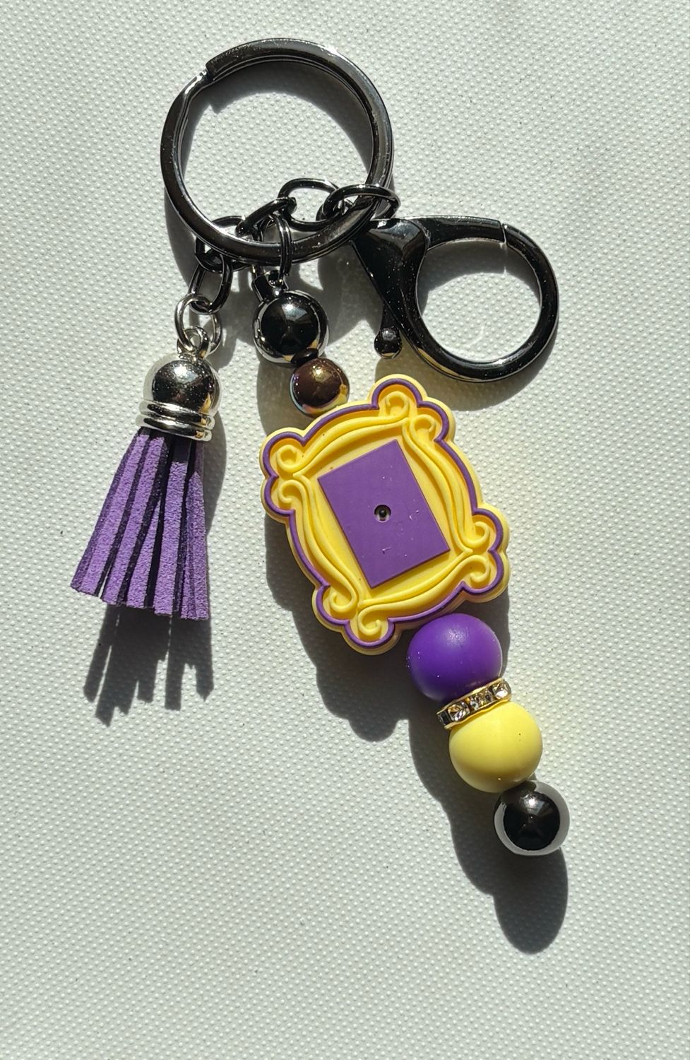 💜 Purple Door Key Chain