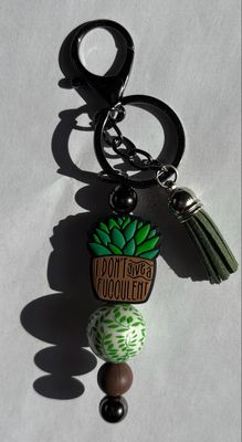 🪴 I Don’t Give A Fucculent Key Chain