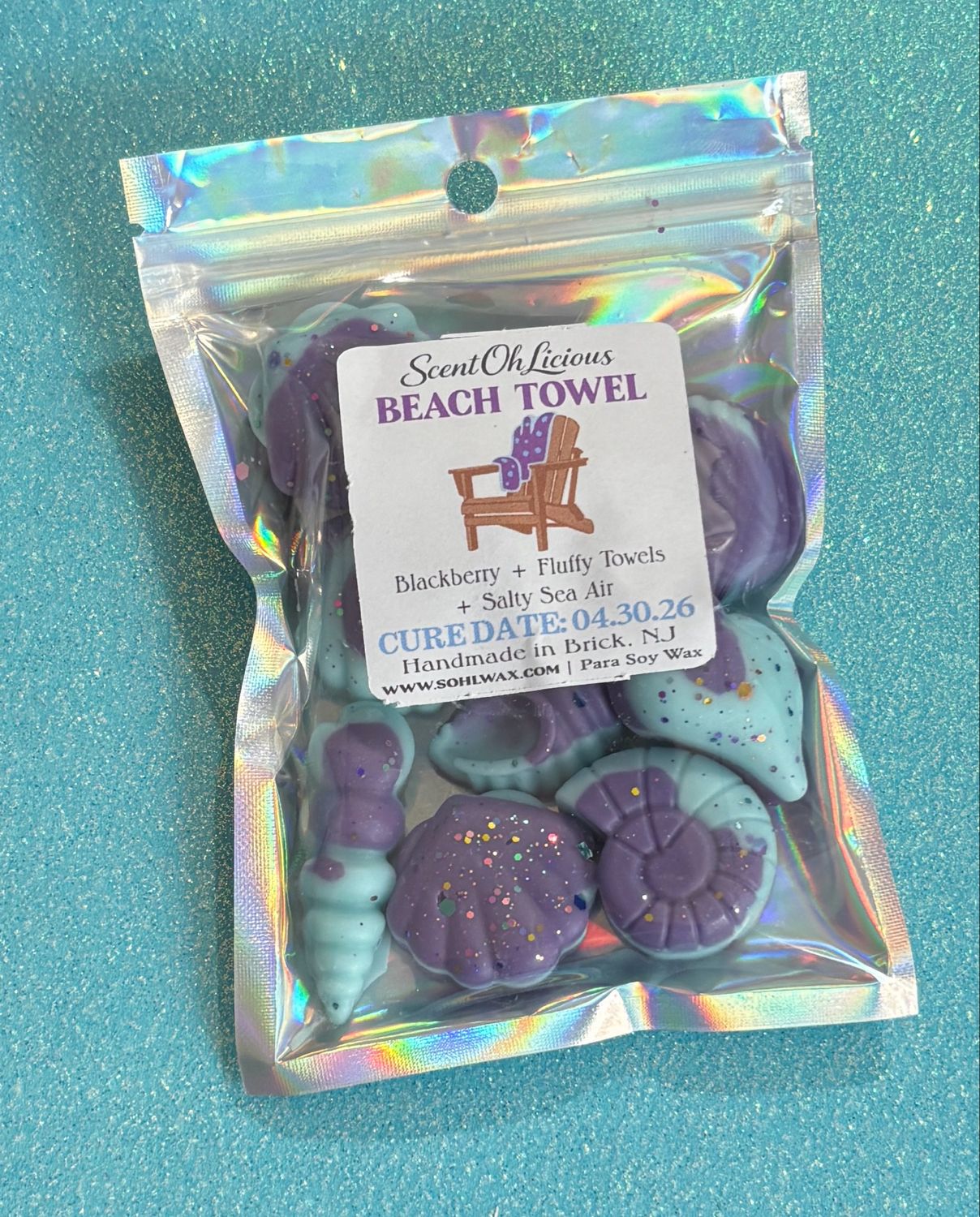 🏖️ Beach Towel Wax Melt Shapes