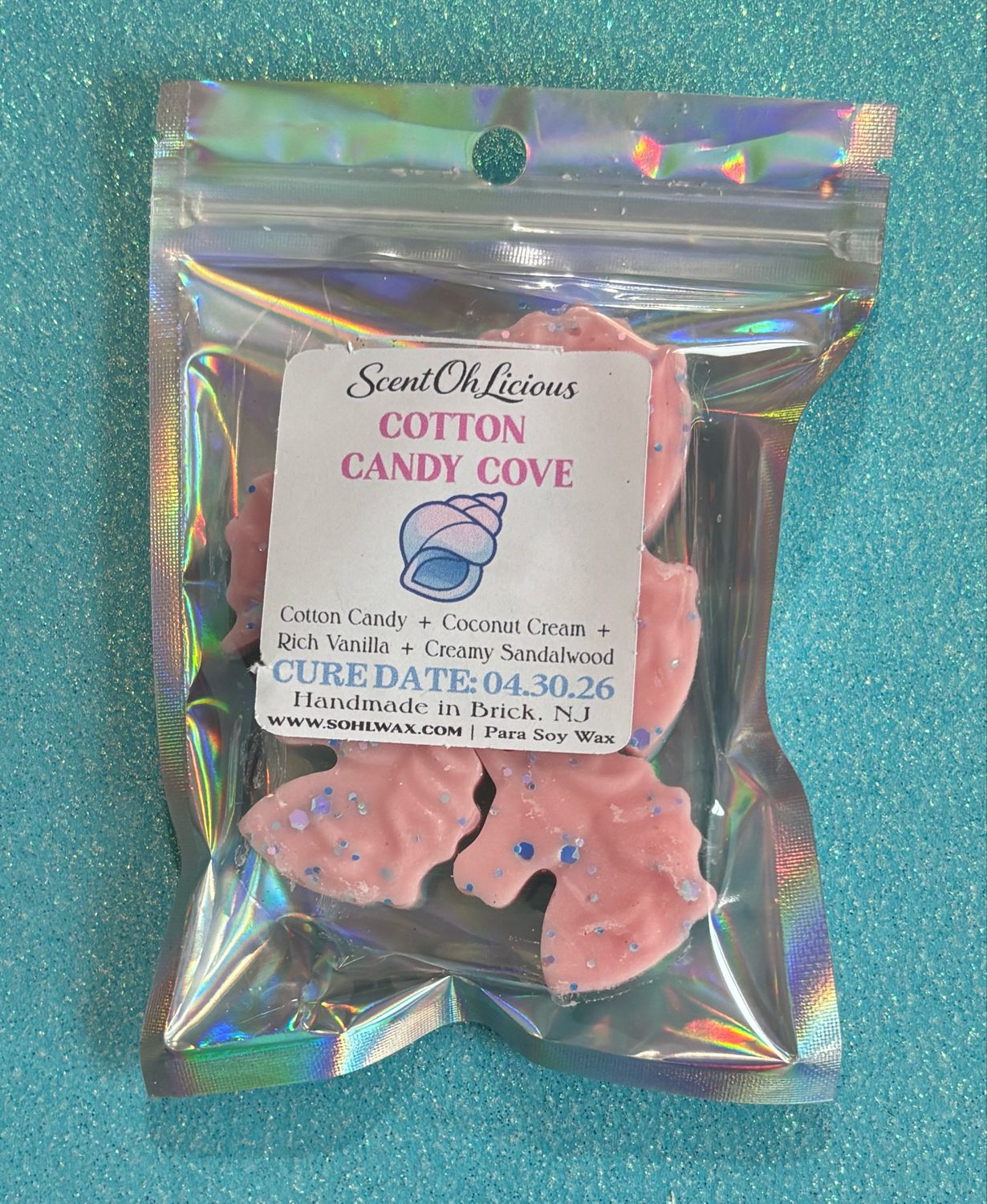 🍬 Cotton Candy Cove Wax Melt Shapes
