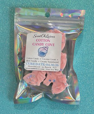 🍬 Cotton Candy Cove Wax Melt Shapes