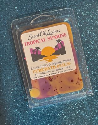🌴Tropical Sunrise Clamshell
