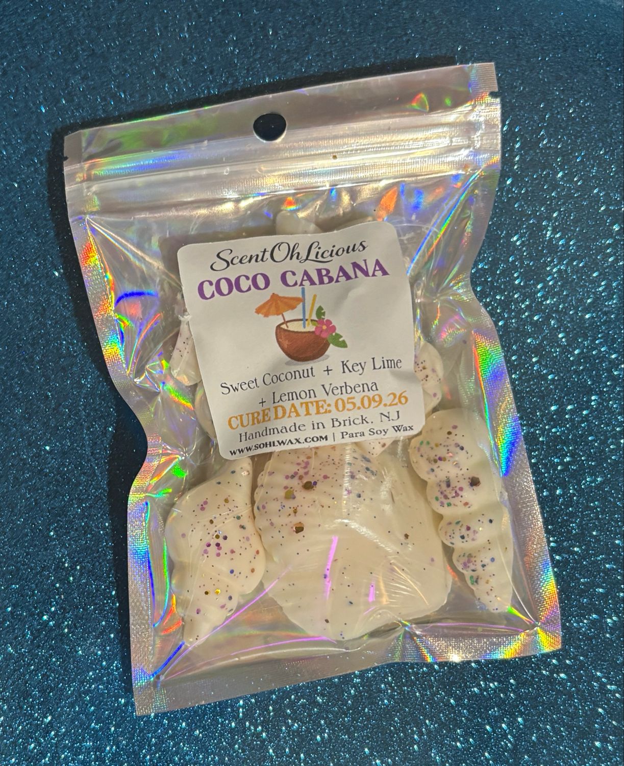 Coco Cabana Wax Melt Shapes