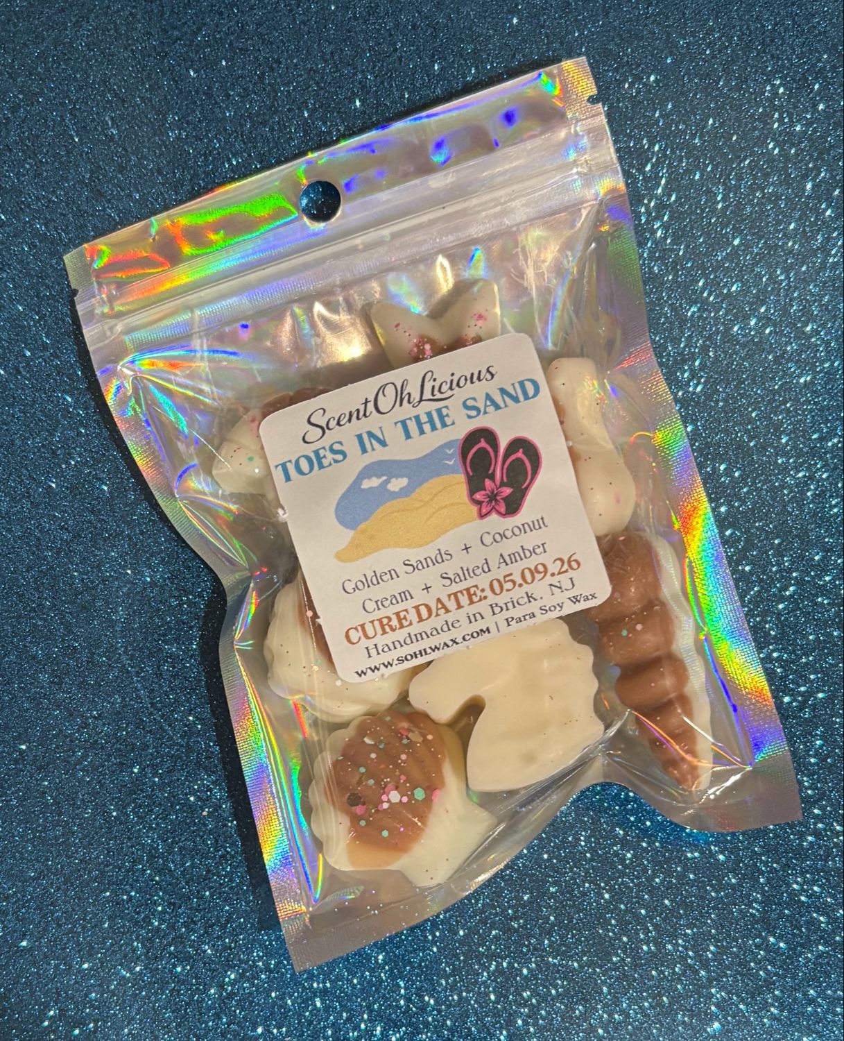 Toes In The Sand Wax Melt Shapes