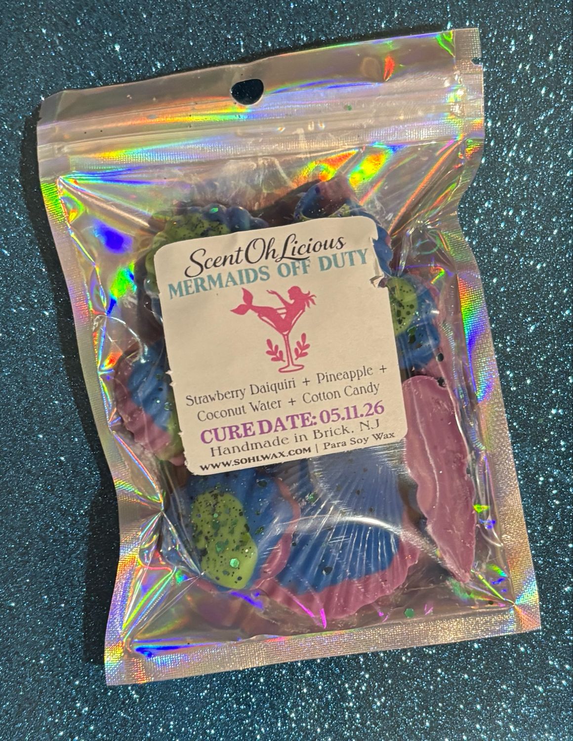 Mermaids Off Duty Wax Melt Shapes