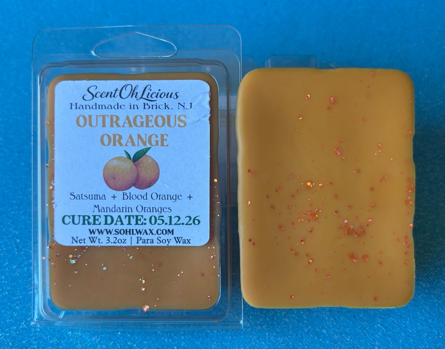 🍊Outrageous Orange Clamshell