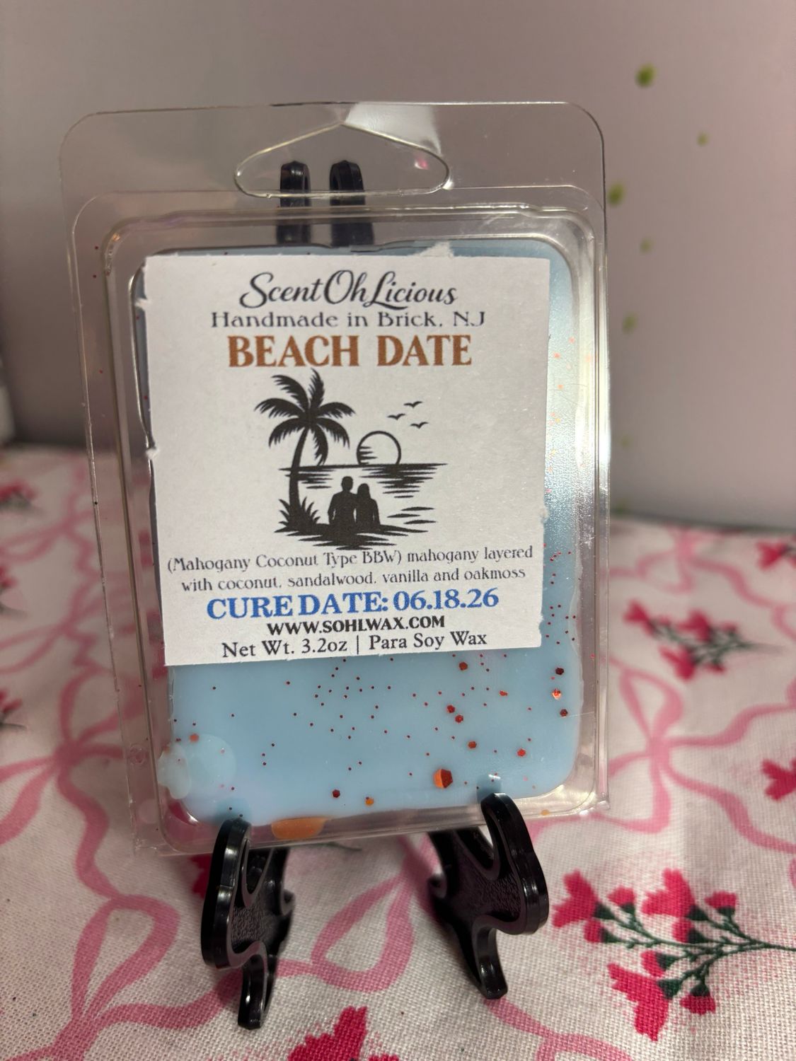 Beach Date Clamshell Wax Melt