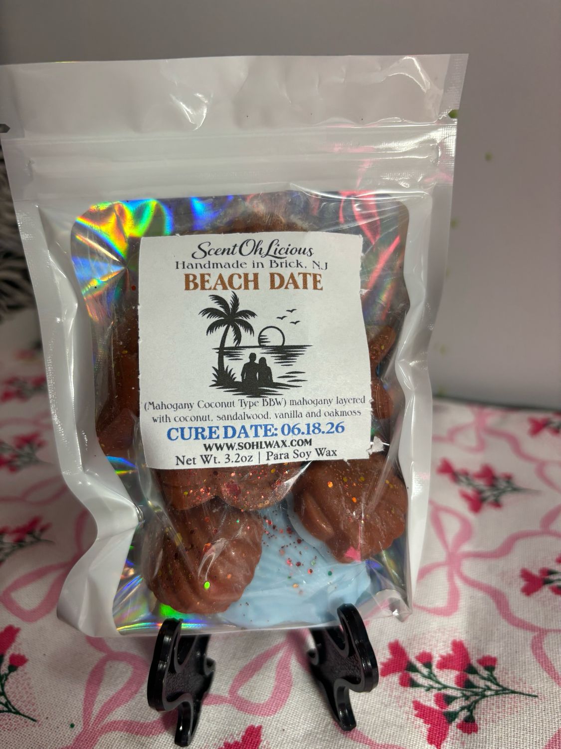 Beach Date Wax Melt Shapes