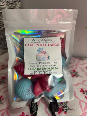 Cake In Key Largo Wax Melt Shapes