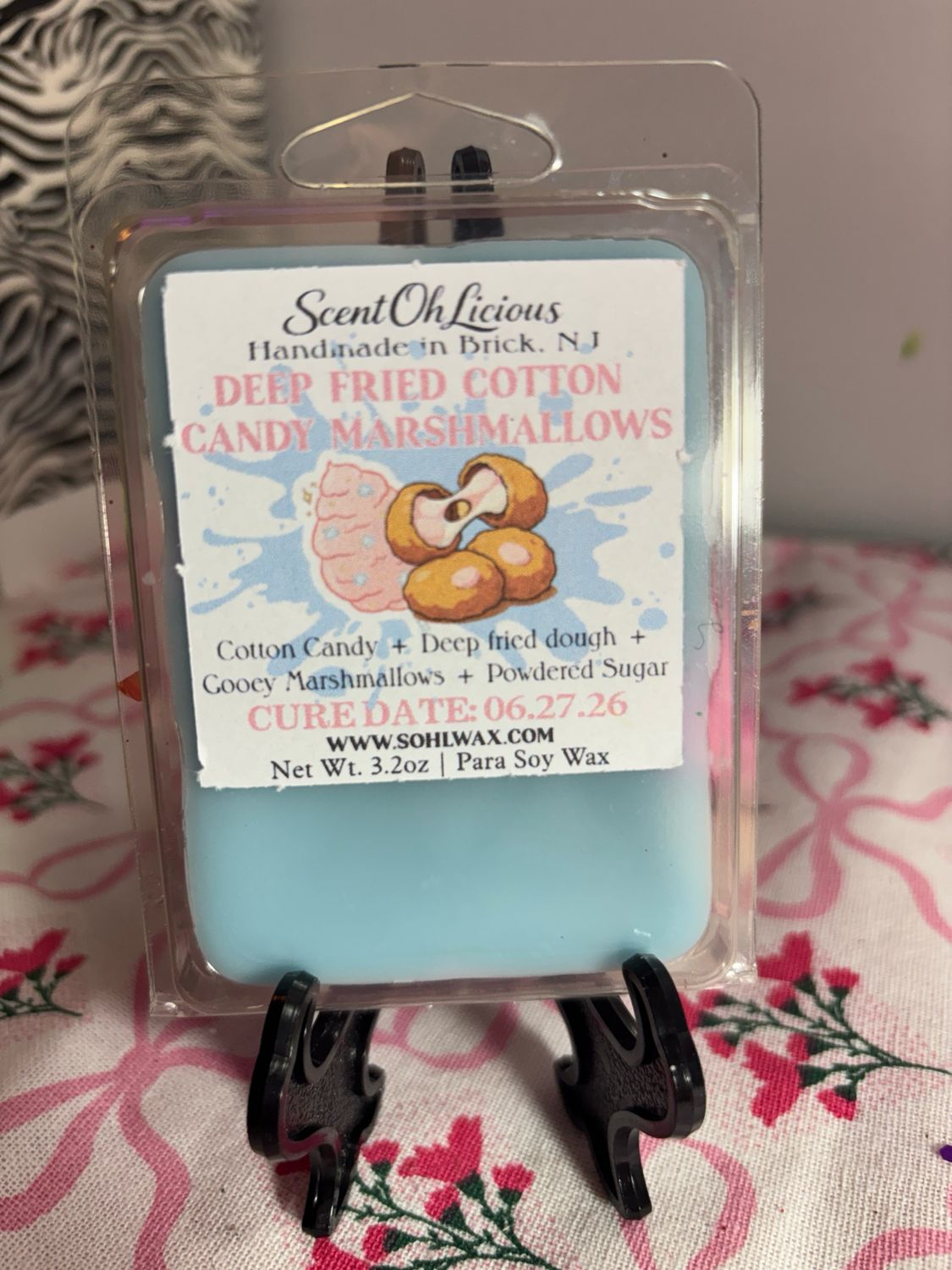 ​Deep Fried Cotton Candy Marshmallows Clamshell Wax Melt