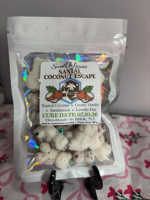 Santal Coconut Escape Wax Melt Shapes