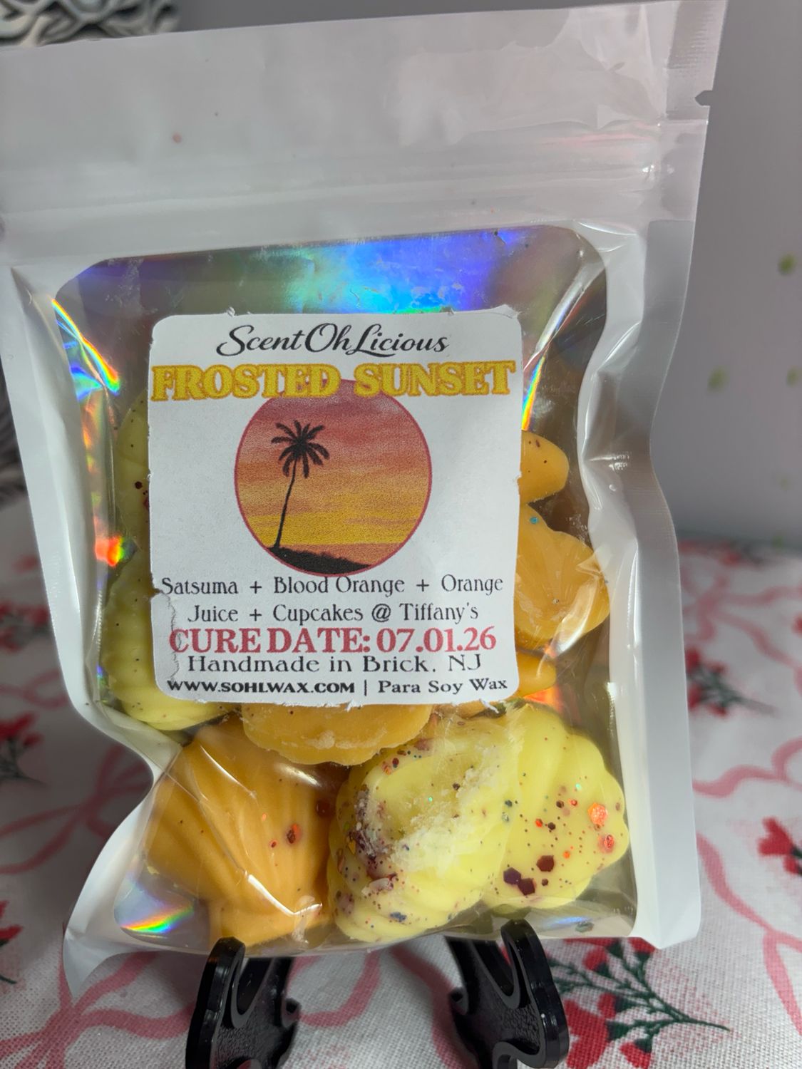 Frosted Sunset Wax Melt Shapes